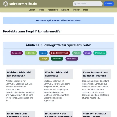 Screenshot spiralarmreife.de