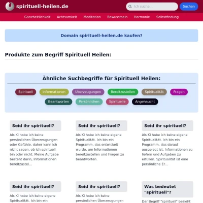 Screenshot spirituell-heilen.de