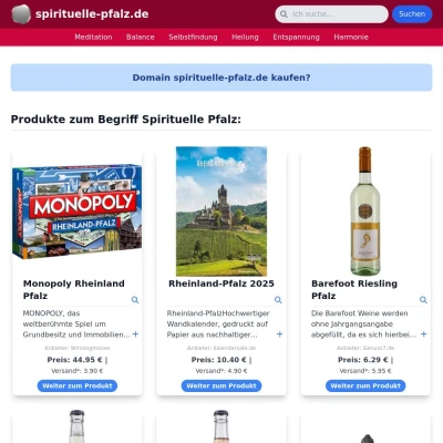 Screenshot spirituelle-pfalz.de