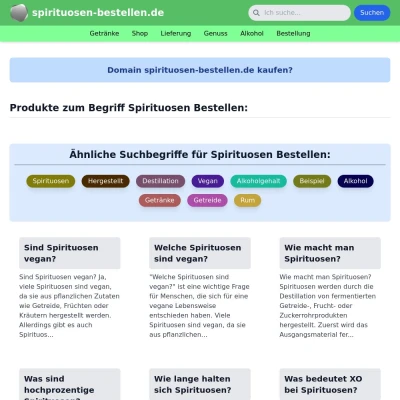 Screenshot spirituosen-bestellen.de