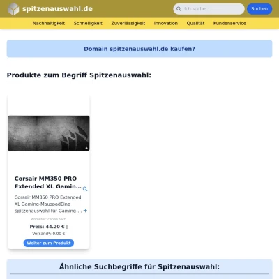 Screenshot spitzenauswahl.de