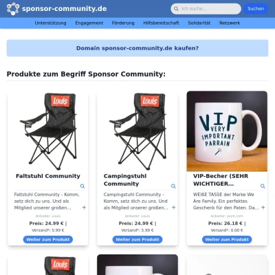 Screenshot sponsor-community.de