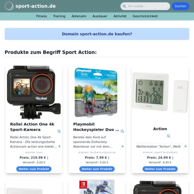 Screenshot sport-action.de