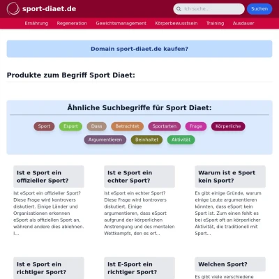 Screenshot sport-diaet.de