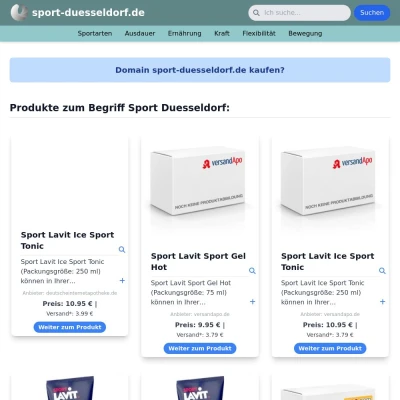 Screenshot sport-duesseldorf.de