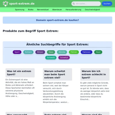 Screenshot sport-extrem.de