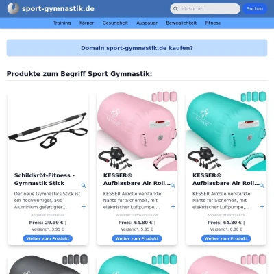 Screenshot sport-gymnastik.de