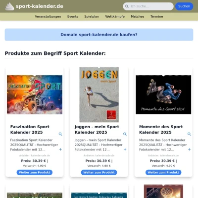 Screenshot sport-kalender.de