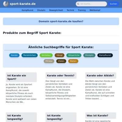 Screenshot sport-karate.de