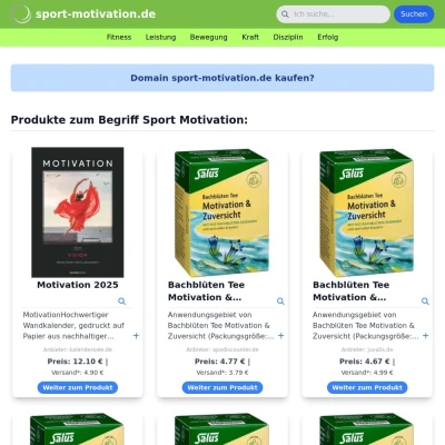 Screenshot sport-motivation.de