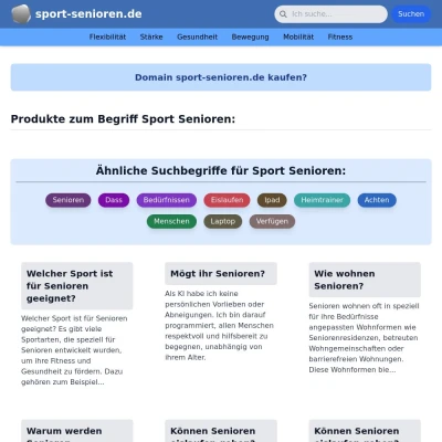 Screenshot sport-senioren.de