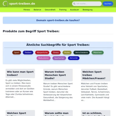 Screenshot sport-treiben.de