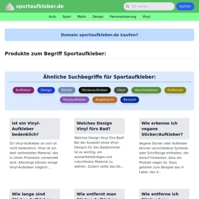 Screenshot sportaufkleber.de