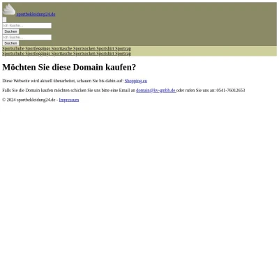 Screenshot sportbekleidung24.de