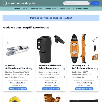 Screenshot sportboote-shop.de