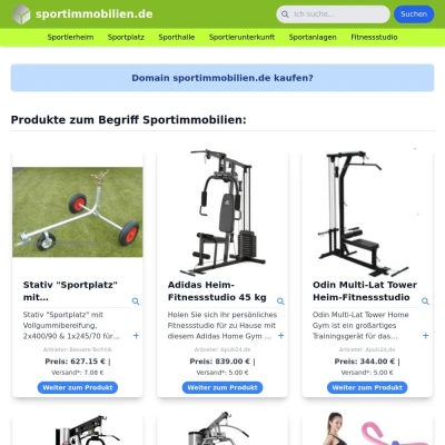 Screenshot sportimmobilien.de