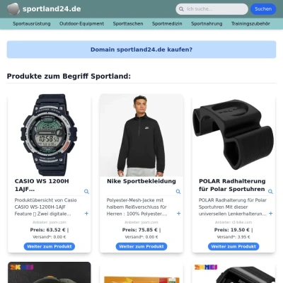 Screenshot sportland24.de