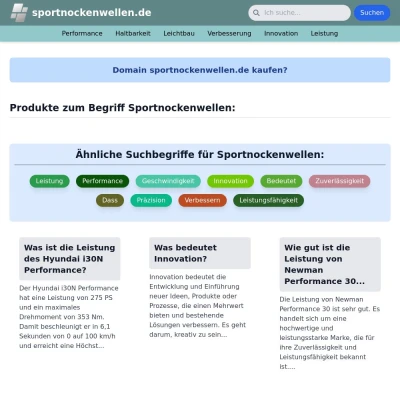 Screenshot sportnockenwellen.de