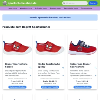 Screenshot sportschuhe-shop.de