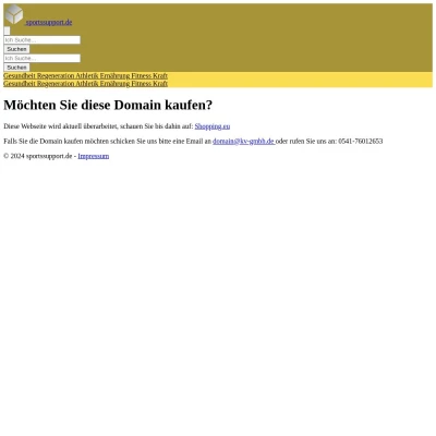 Screenshot sportssupport.de