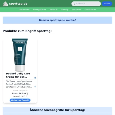Screenshot sporttag.de