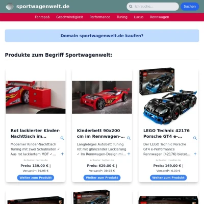 Screenshot sportwagenwelt.de