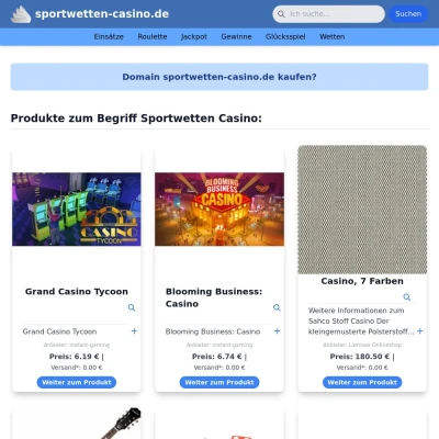 Screenshot sportwetten-casino.de