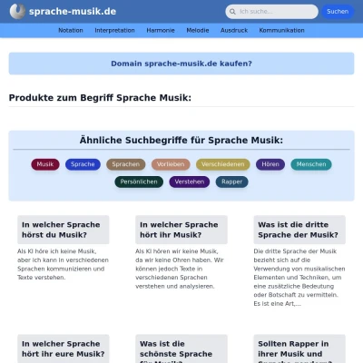 Screenshot sprache-musik.de