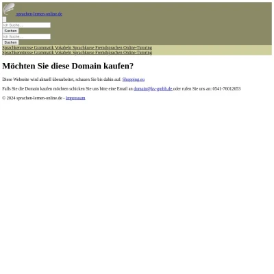 Screenshot sprachen-lernen-online.de