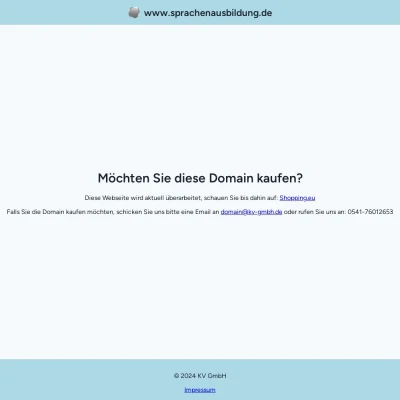 Screenshot sprachenausbildung.de