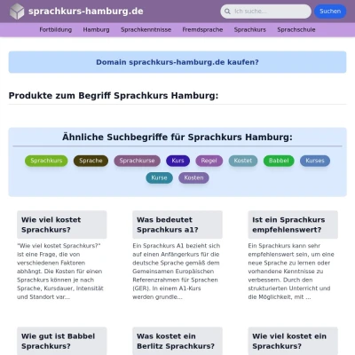 Screenshot sprachkurs-hamburg.de