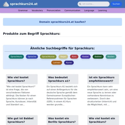 Screenshot sprachkurs24.at