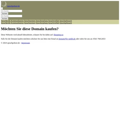 Screenshot sprachpolizei.de