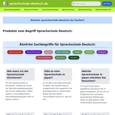 Screenshot sprachschule-deutsch.de