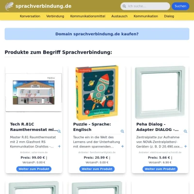 Screenshot sprachverbindung.de