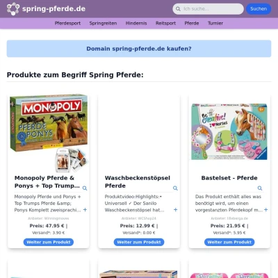 Screenshot spring-pferde.de