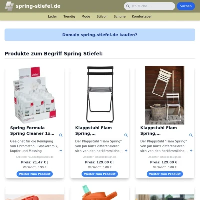 Screenshot spring-stiefel.de