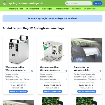 Screenshot springbrunnenanlage.de