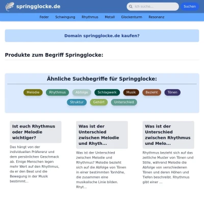 Screenshot springglocke.de