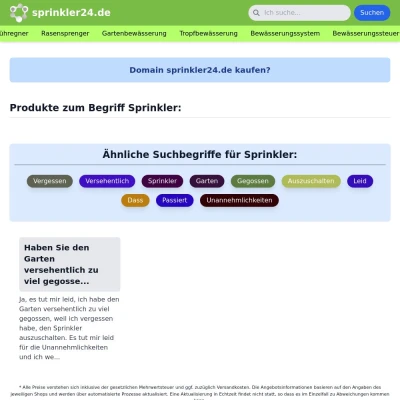 Screenshot sprinkler24.de