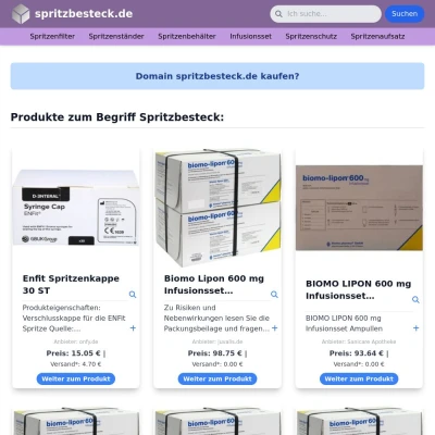 Screenshot spritzbesteck.de
