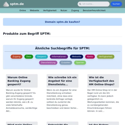 Screenshot sptm.de