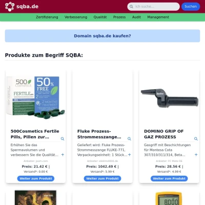 Screenshot sqba.de