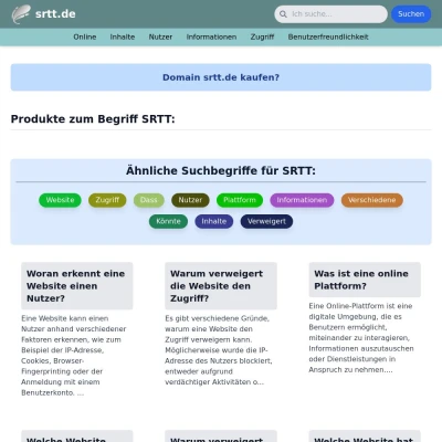 Screenshot srtt.de