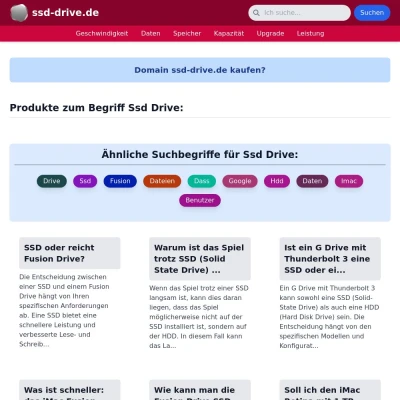 Screenshot ssd-drive.de