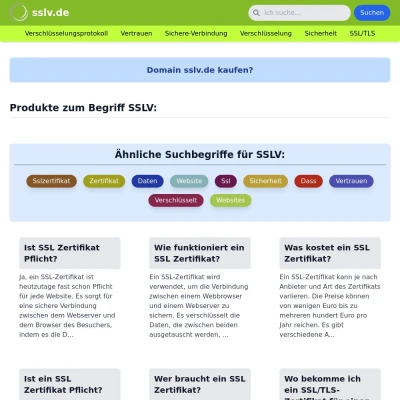 Screenshot sslv.de