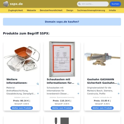 Screenshot sspx.de