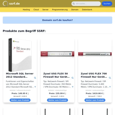 Screenshot ssrf.de
