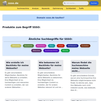 Screenshot ssso.de