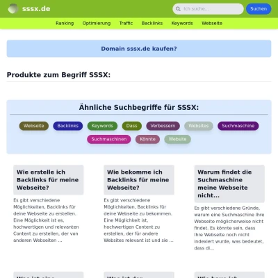 Screenshot sssx.de